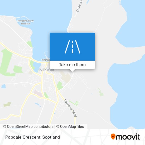 Papdale Crescent map