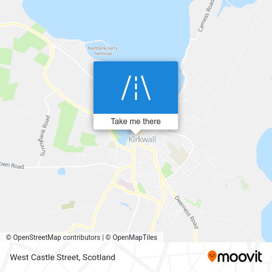 West Castle Street map