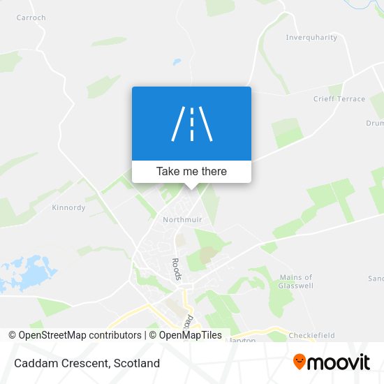 Caddam Crescent map