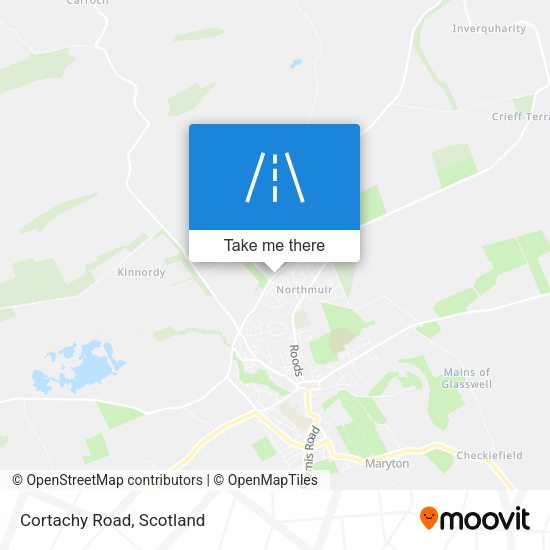 Cortachy Road map