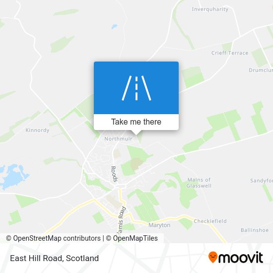 East Hill Road map