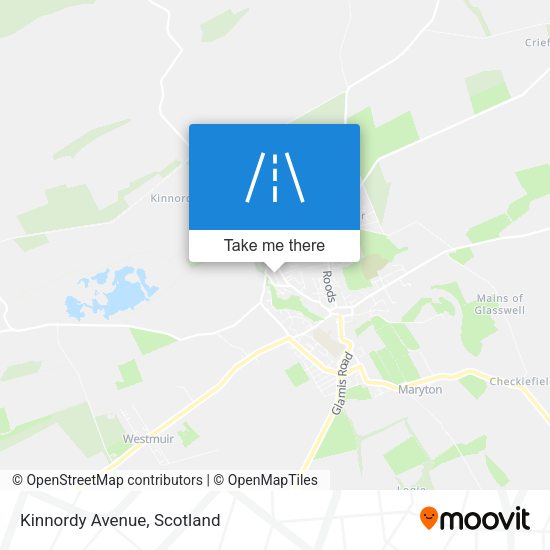 Kinnordy Avenue map