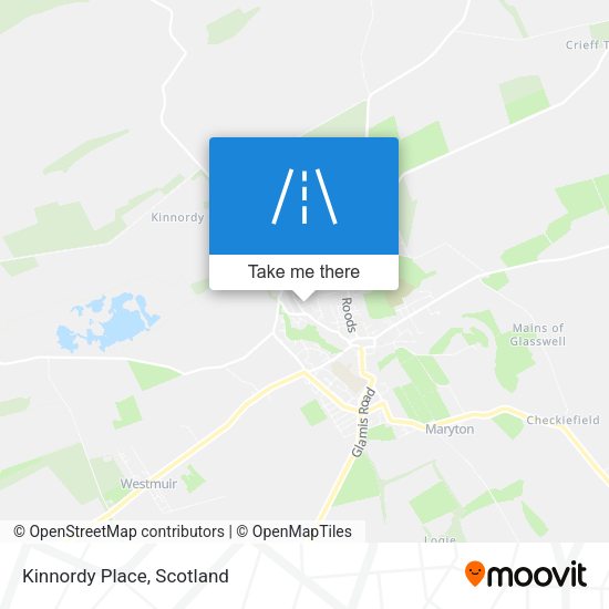 Kinnordy Place map