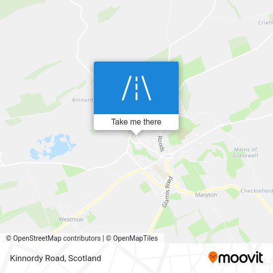 Kinnordy Road map
