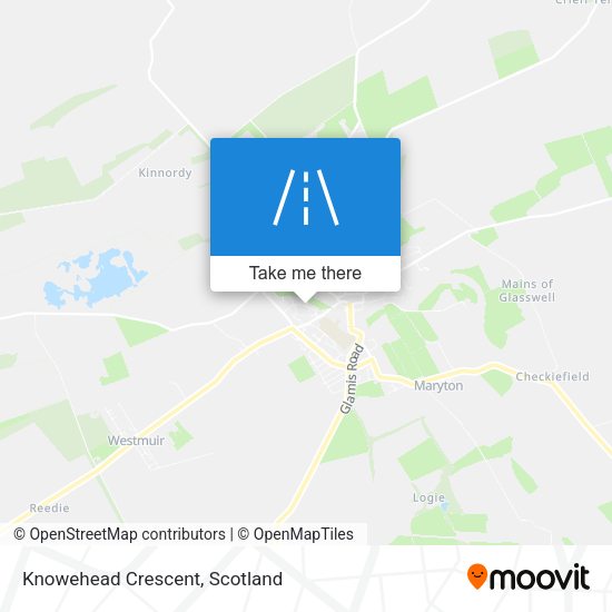 Knowehead Crescent map