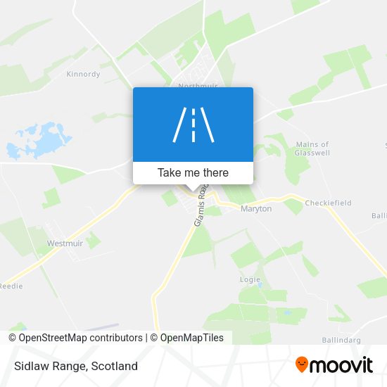 Sidlaw Range map