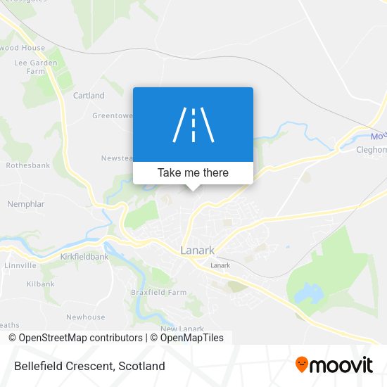 Bellefield Crescent map