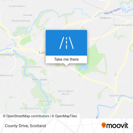 County Drive map