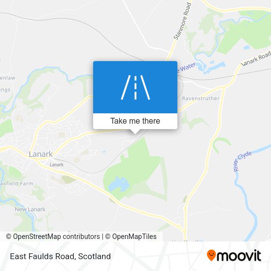 East Faulds Road map