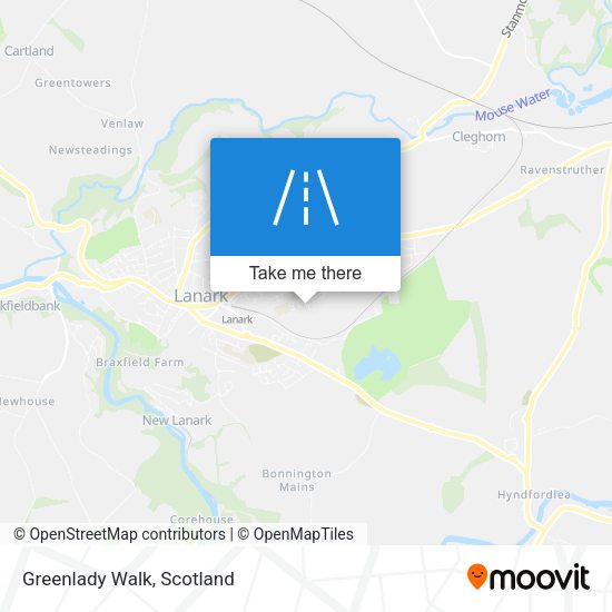 Greenlady Walk map