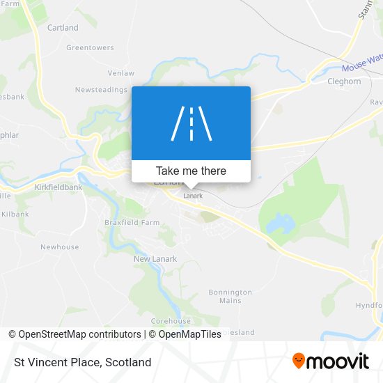 St Vincent Place map