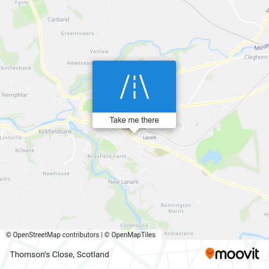 Thomson's Close map