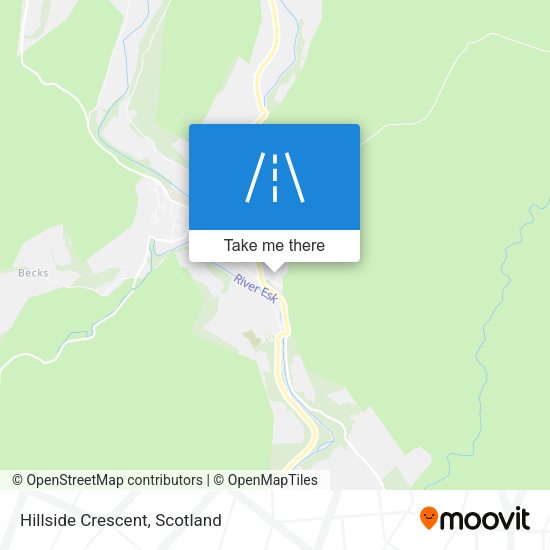 Hillside Crescent map