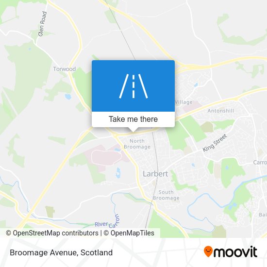 Broomage Avenue map