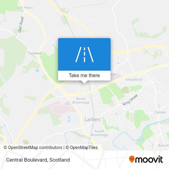 Central Boulevard map