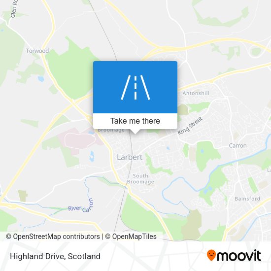 Highland Drive map