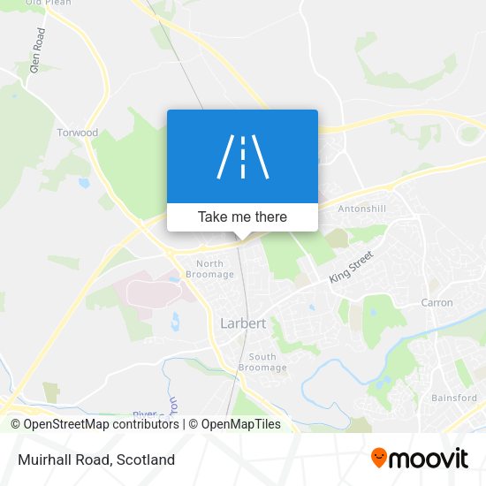 Muirhall Road map