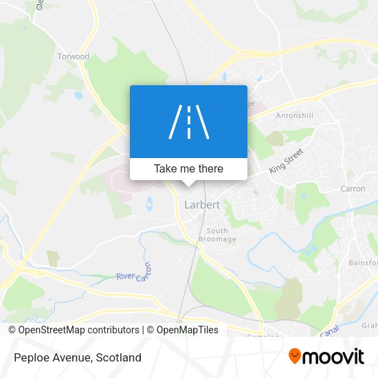 Peploe Avenue map