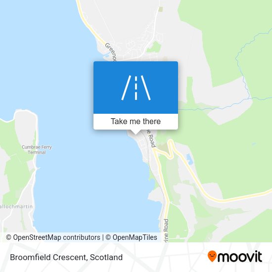 Broomfield Crescent map