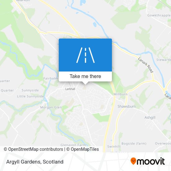 Argyll Gardens map