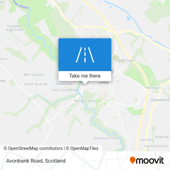 Avonbank Road map