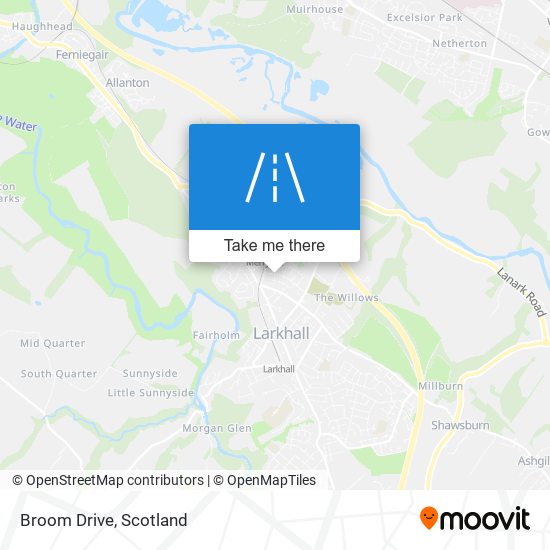 Broom Drive map