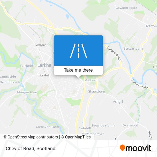 Cheviot Road map