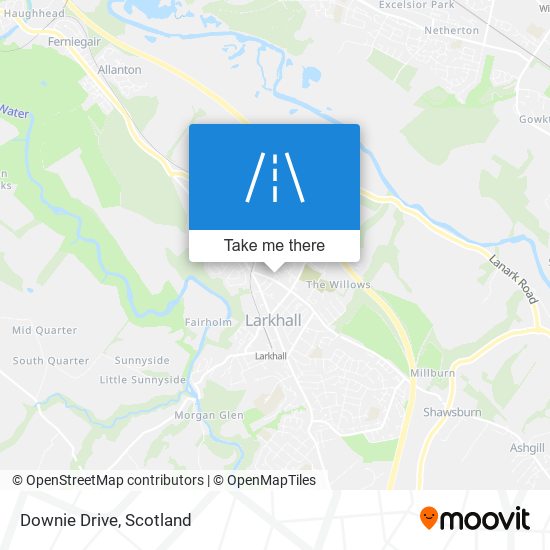 Downie Drive map