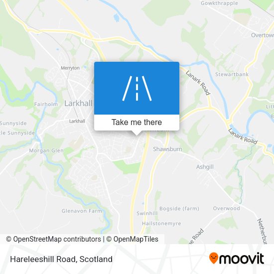 Hareleeshill Road map