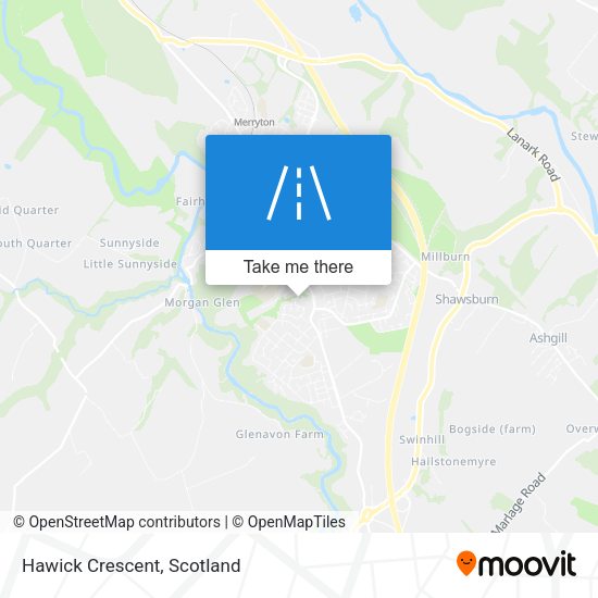 Hawick Crescent map