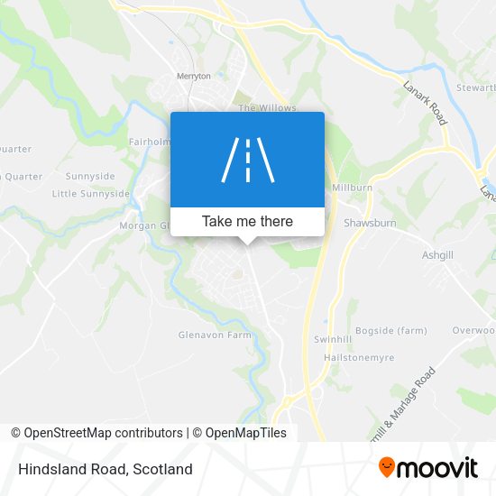 Hindsland Road map