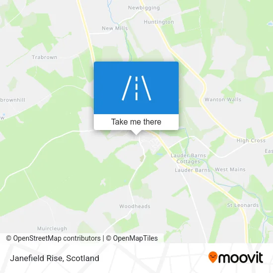 Janefield Rise map