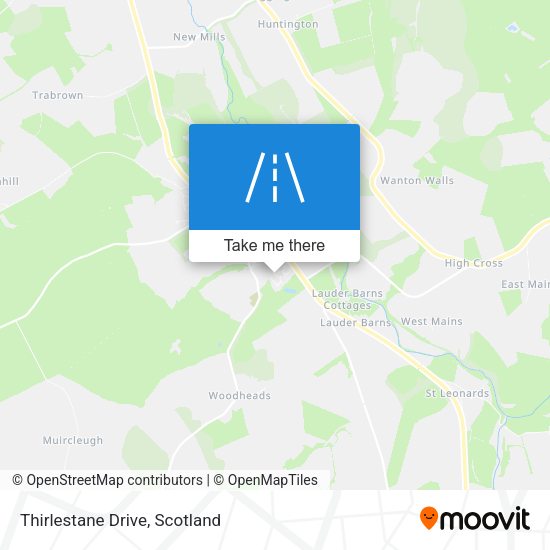 Thirlestane Drive map