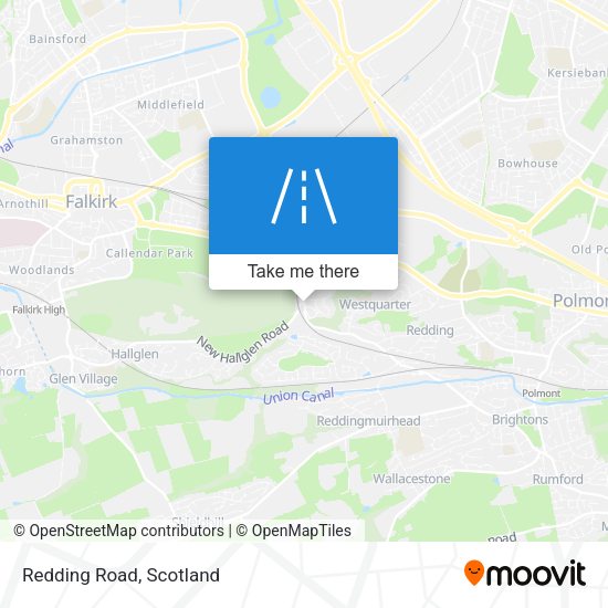 Redding Road map