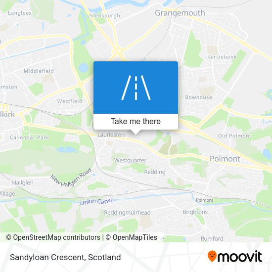 Sandyloan Crescent map