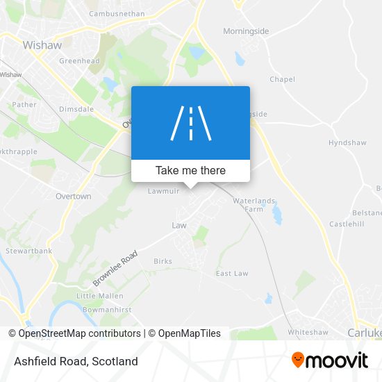 Ashfield Road map