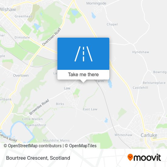Bourtree Crescent map