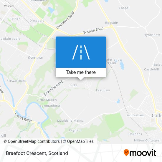Braefoot Crescent map