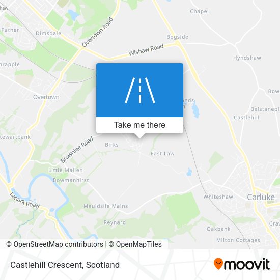 Castlehill Crescent map
