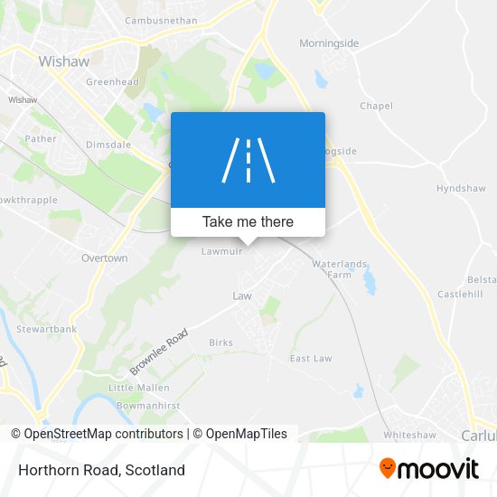 Horthorn Road map
