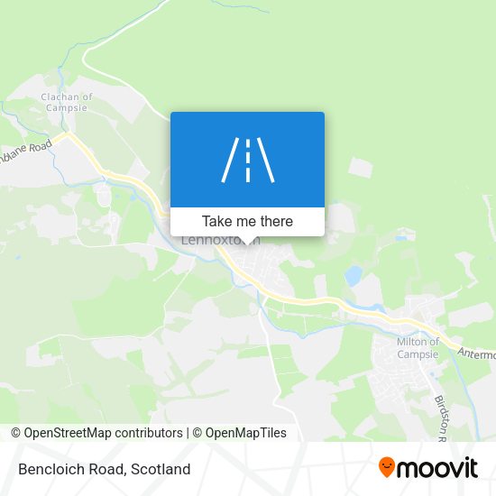 Bencloich Road map