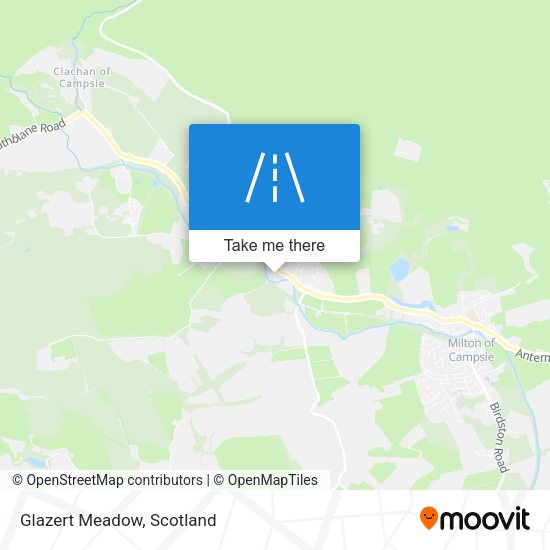 Glazert Meadow map