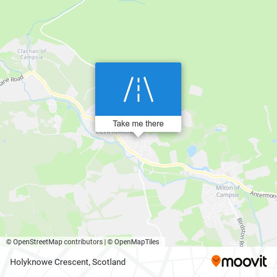 Holyknowe Crescent map