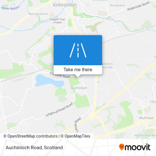 Auchinloch Road map