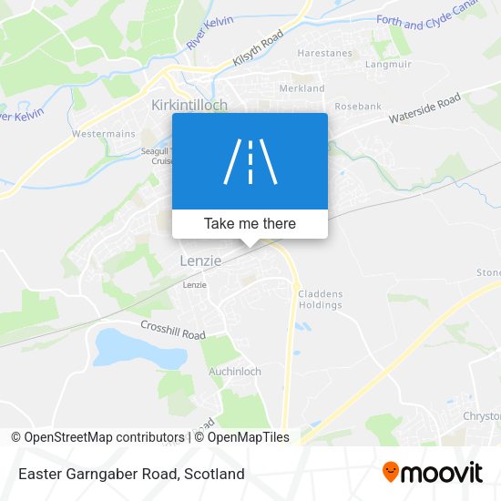 Easter Garngaber Road map
