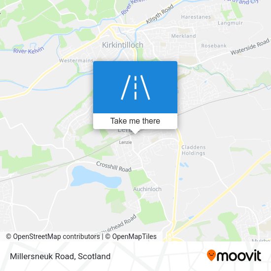 Millersneuk Road map