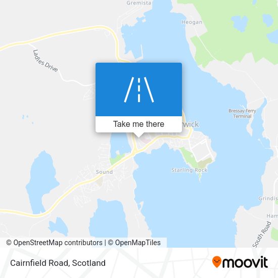 Cairnfield Road map