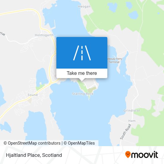 Hjaltland Place map