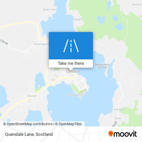 Quendale Lane map