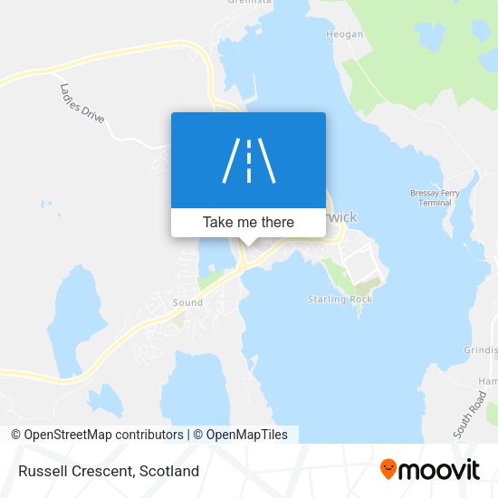 Russell Crescent map